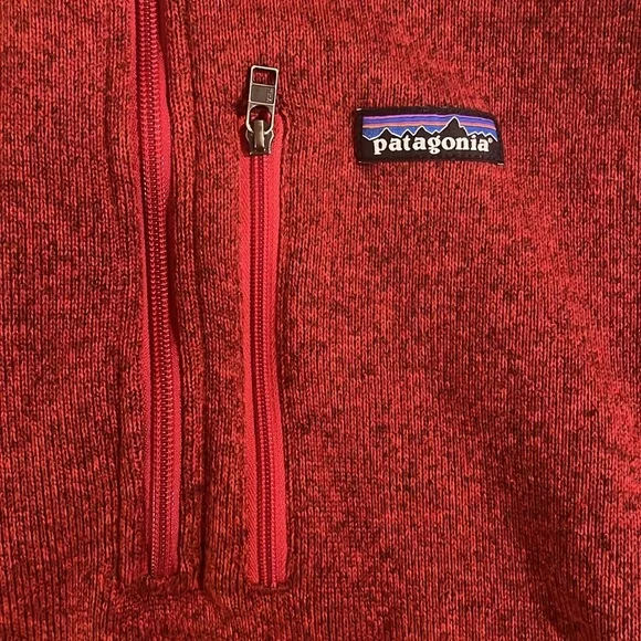 Men's Better Sweater® 1/4-Zip Fleece, Dark Red, Large